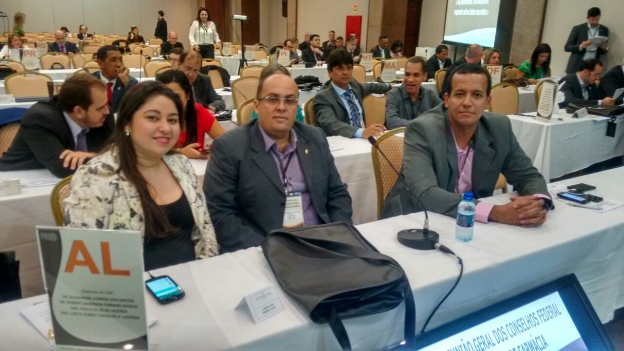 CRF/AL participa de da Sexagésima segunda – LXII- reunião geral dos Conselhos Federal e Regionais de Farmácia.