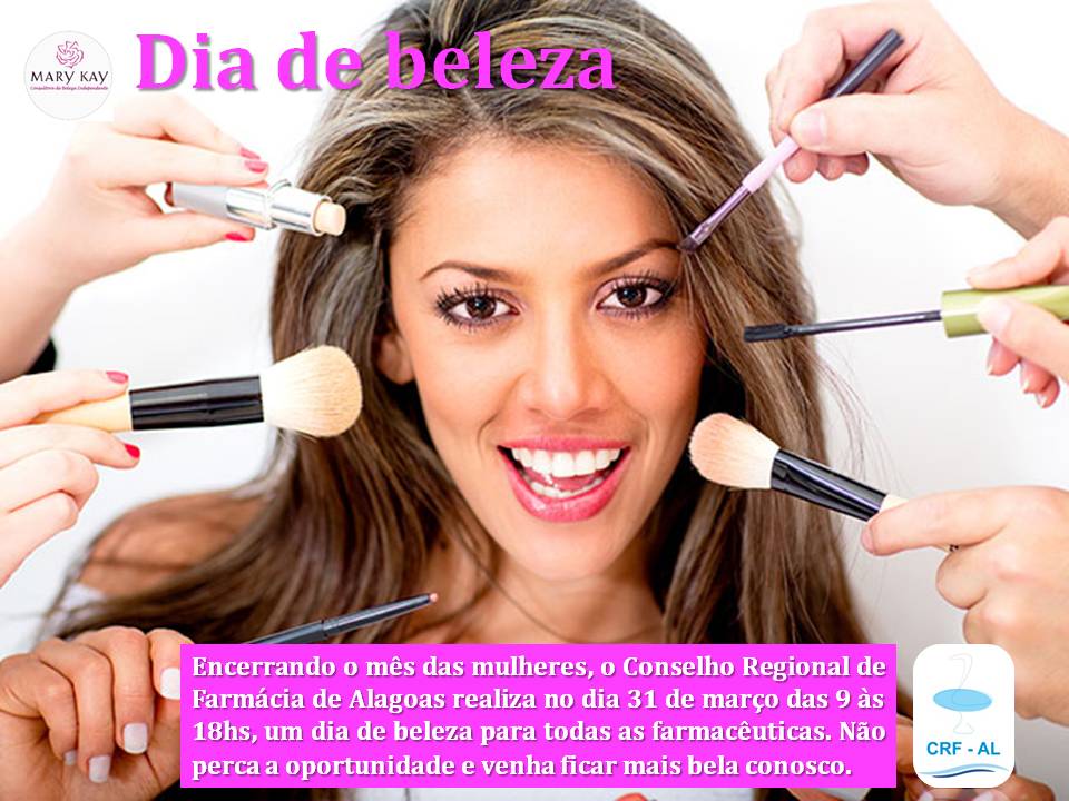 Dia da beleza acontece em 31 de março na sede do CRF/AL em Maceió